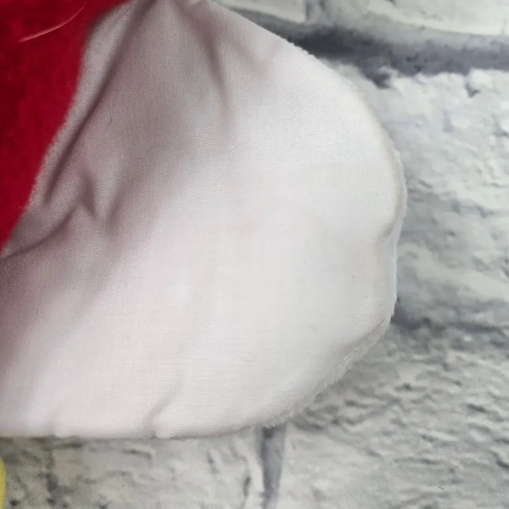 Hallmark Snoopy Hugging Removable Woodstock Plush Red White Christmas Stocking